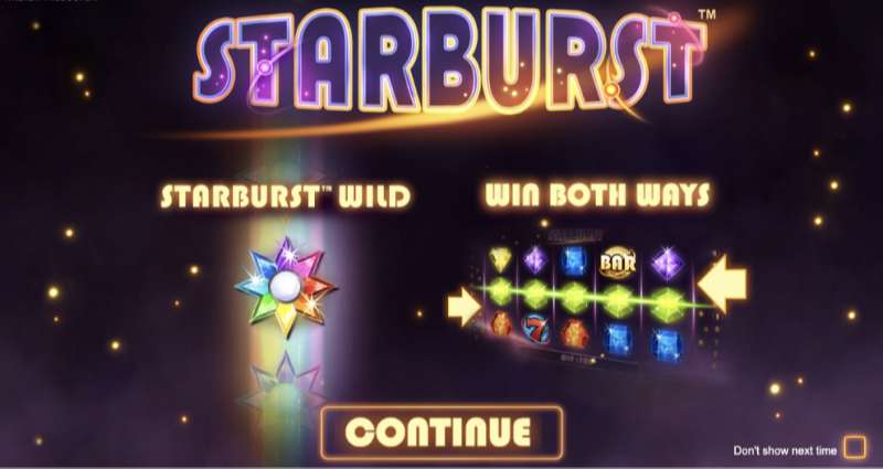 Starburst - spaceship of your luck in online casino