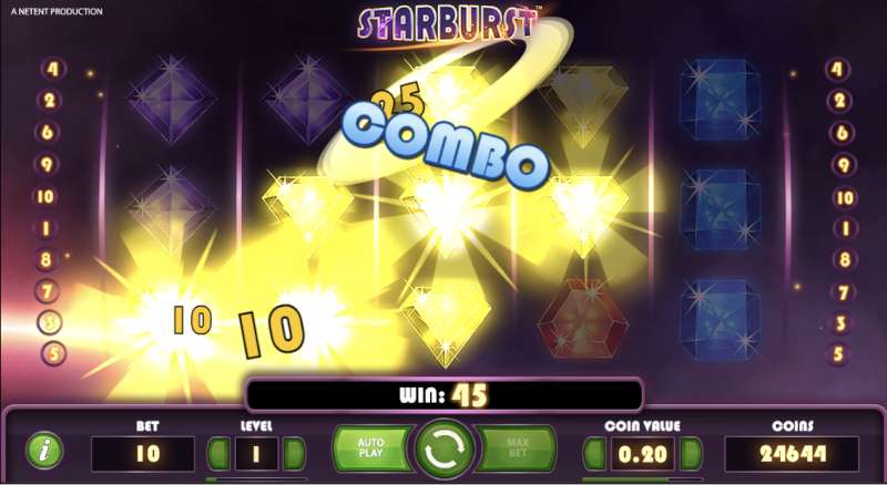 Bets on the Martingale system in StarBurst