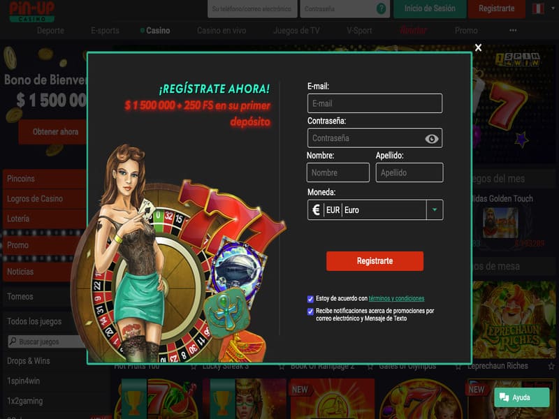 Registro en el casino en línea Pin Up para jugar a Starburst